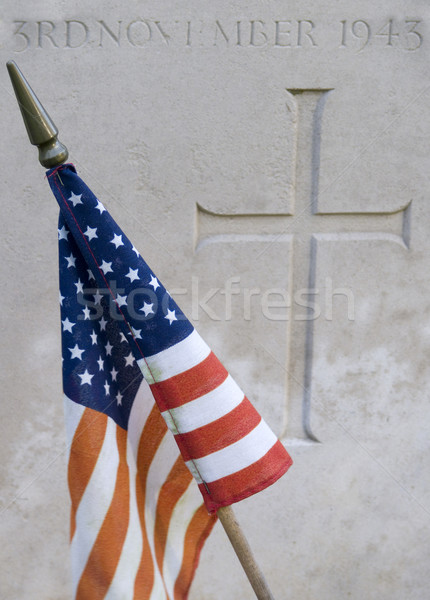 Mezarlık mezar taşı askeri ikinci savaş Stok fotoğraf © devulderj