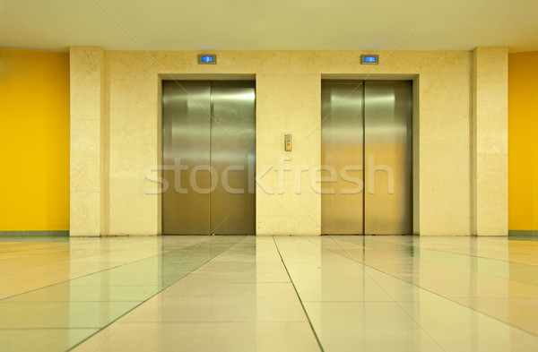 два лифта дверей роскошный здании бизнеса Сток-фото © deyangeorgiev