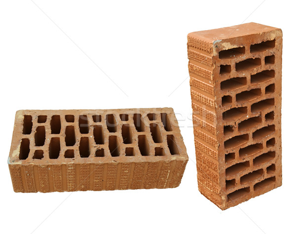 Brick in two views Stock photo © deyangeorgiev