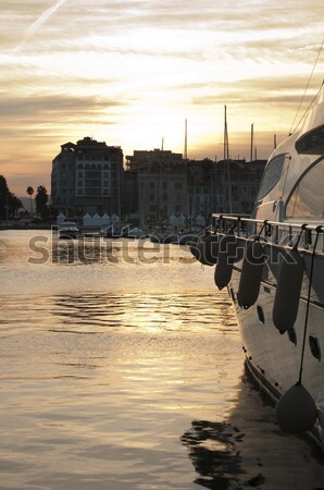 Yachts moored in Cannes Stock photo © deyangeorgiev