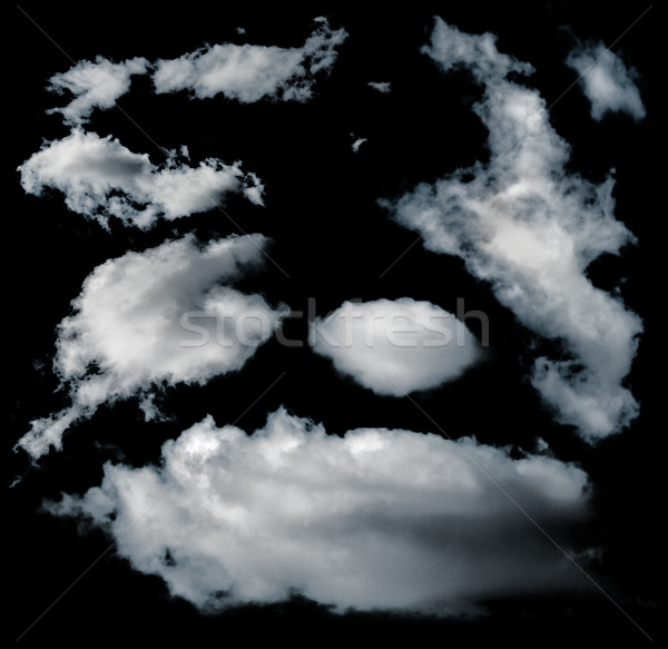Nero isolato nubi set cielo natura Foto d'archivio © deyangeorgiev