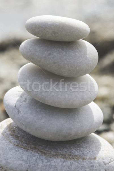 Stacked sea stones Stock photo © deyangeorgiev