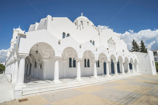 Typowy grecki kościoła Grecja Ateny niebo Zdjęcia stock © deyangeorgiev