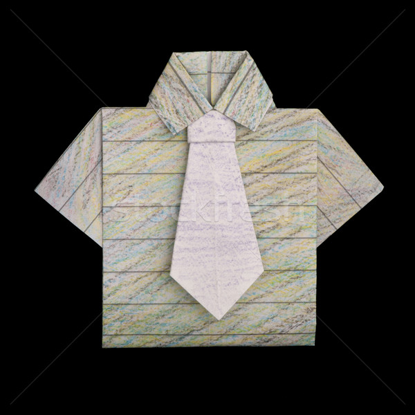 Shirt folded origami style Stock photo © deyangeorgiev