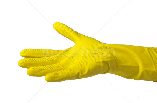 Household yellow gloves Stock photo © deyangeorgiev