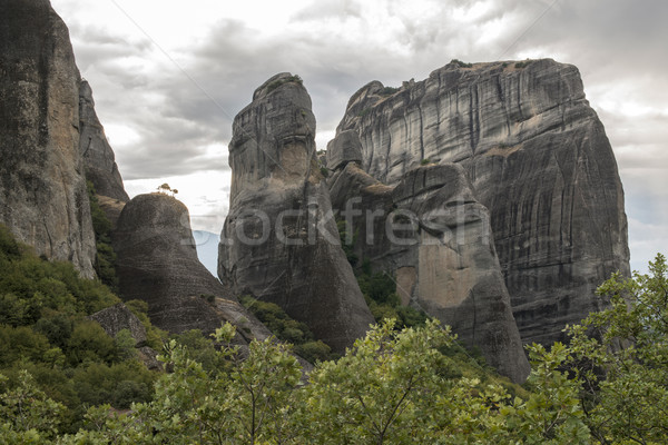 Grecia top rock torri natura panorama Foto d'archivio © deyangeorgiev