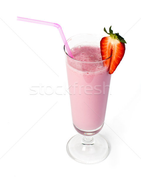 Strawberries milk shake Stock photo © deyangeorgiev