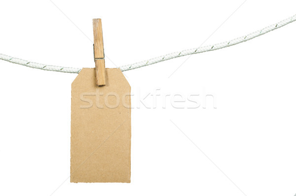 Note papers hooked on a rope Stock photo © deyangeorgiev