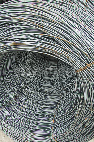 Foto stock: Aço · barras · rolar · materiais · de · construção · construção · metal