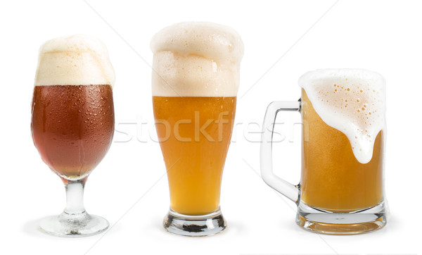 Mug filled with beer Stock photo © deyangeorgiev