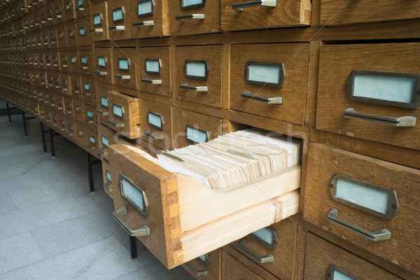 Old archive with drawers Stock photo © deyangeorgiev