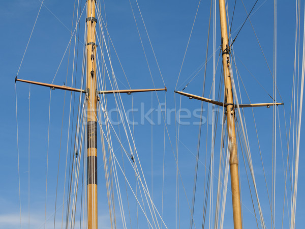 Masts of yachts Stock photo © deyangeorgiev