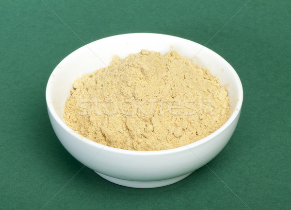 Powdered ginger in a bowl Stock photo © deyangeorgiev