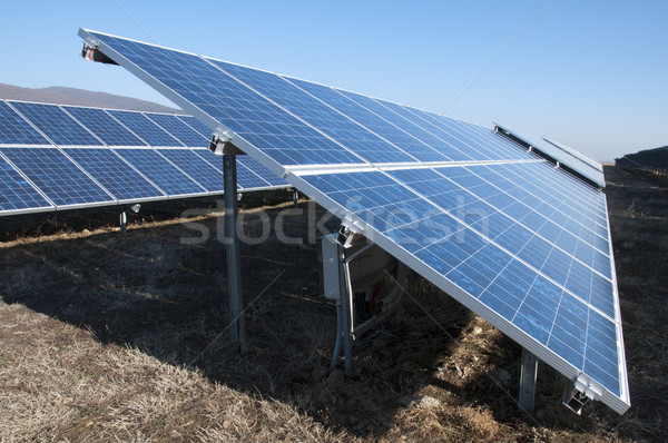 Solar fotovoltaice parc afaceri tehnologie industrial Imagine de stoc © deyangeorgiev