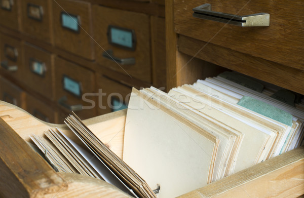 Old archive with drawers Stock photo © deyangeorgiev