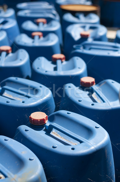 Alten blau Öl Produkte Industrie Flasche Stock foto © deyangeorgiev