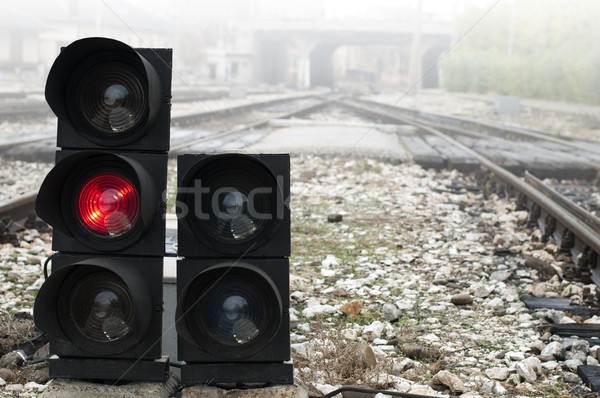 Traffic light shows red signal  Stock photo © deyangeorgiev
