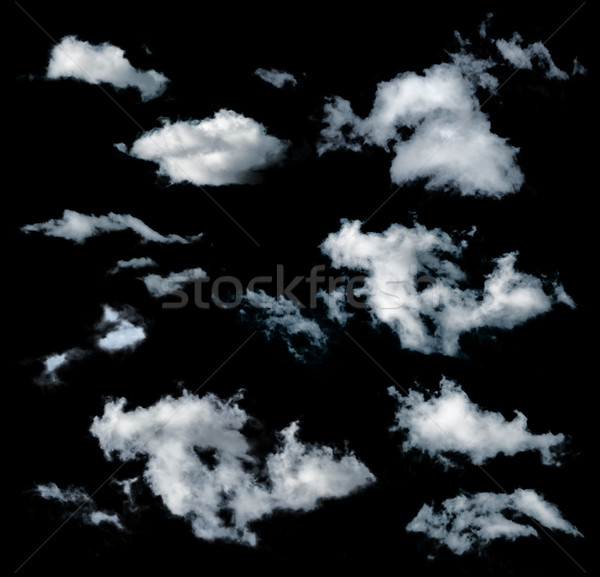 Nero isolato nubi set cielo natura Foto d'archivio © deyangeorgiev