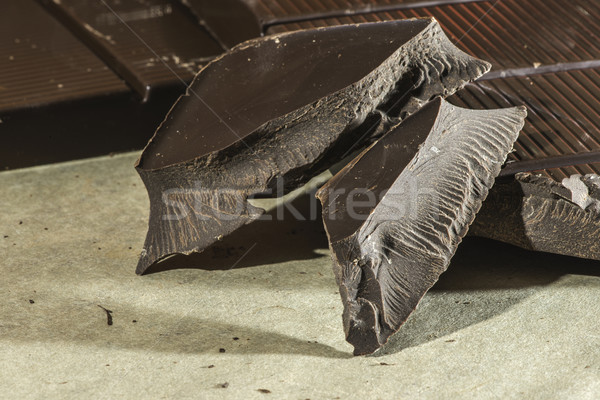 Chocolate bar crushed Stock photo © deyangeorgiev