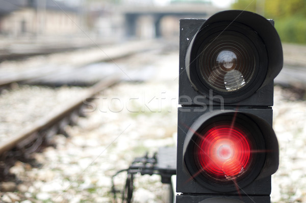 Traffic light shows red signal  Stock photo © deyangeorgiev