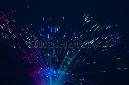 Optical fibers Stock photo © deyangeorgiev