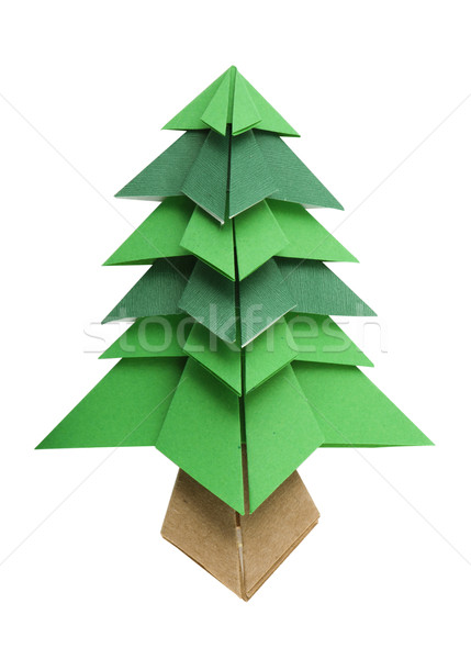 Christmas tree white isolated  Stock photo © deyangeorgiev
