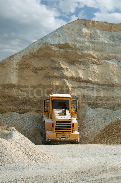 Bulldozer in quarry Stock photo © deyangeorgiev