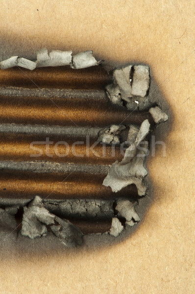 Burned paper and hole Stock photo © deyangeorgiev