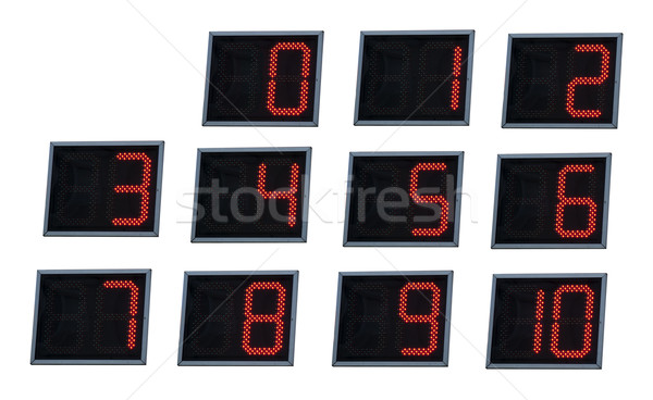 luminated digital numbers. Stock photo © deyangeorgiev