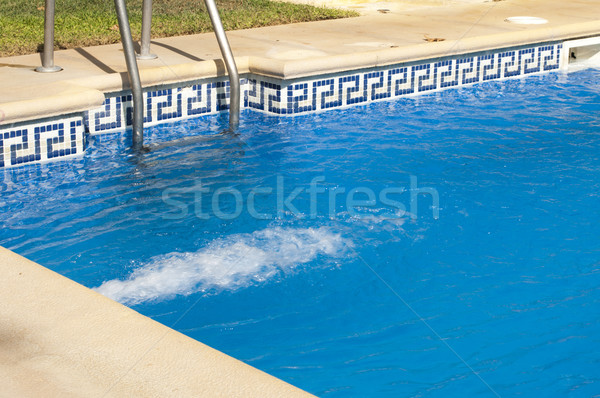 Schwimmbad Säule Wasser Landschaft Hintergrund Pool Stock foto © deyangeorgiev