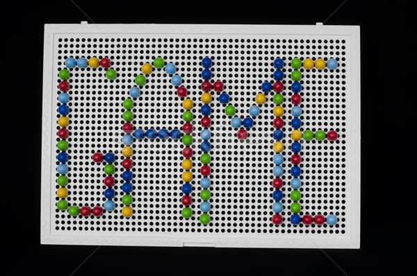 Text Game on child mosaic Stock photo © deyangeorgiev