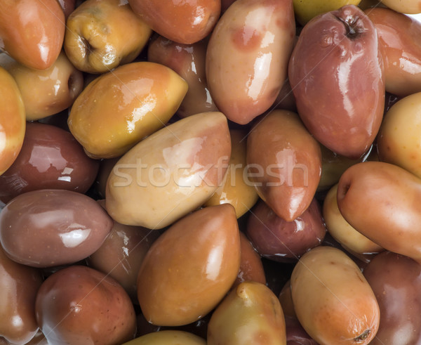 Grecki oliwek zachowane żywności owoców czerwony Zdjęcia stock © deyangeorgiev