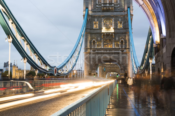 Londres Tower Bridge coucher du soleil différent couleurs [[stock_photo]] © deyangeorgiev