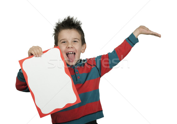 Junge weiß kopieren Gewürz Kind Stock foto © deyangeorgiev