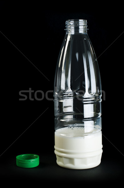 Plastic transparent bottle with milk Stock photo © deyangeorgiev