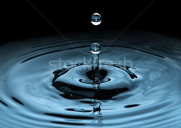 Waterdrops in darkness Stock photo © deyangeorgiev