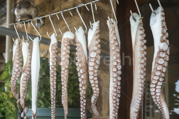 Ahtapot halat restoran plaj gıda deniz Stok fotoğraf © deyangeorgiev
