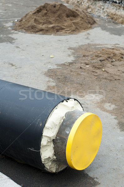 Pipes for hot water and steam heating Stock photo © deyangeorgiev