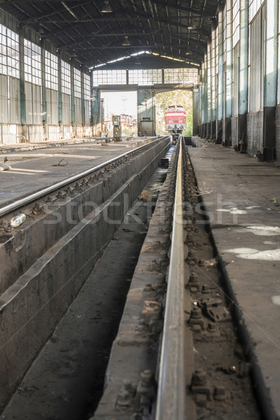 Depot repair trains Stock photo © deyangeorgiev