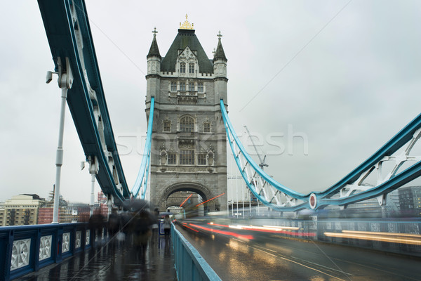 Londres Tower Bridge coucher du soleil différent couleurs [[stock_photo]] © deyangeorgiev