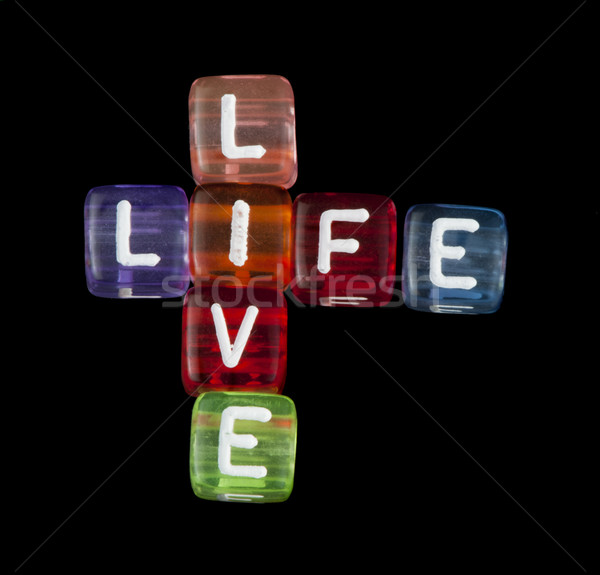 Crossword live life Stock photo © deyangeorgiev