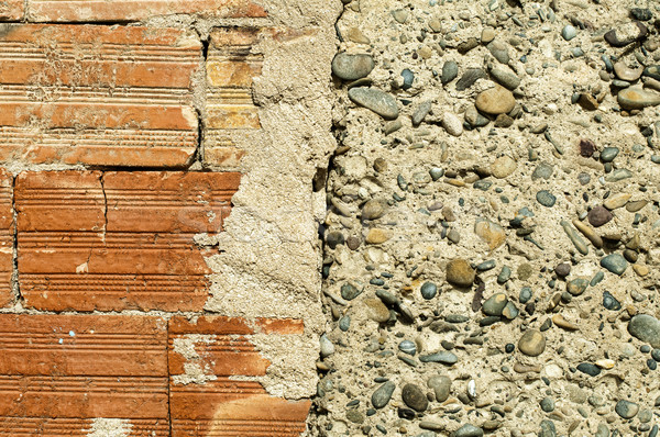 Wall of bricks and stones Stock photo © deyangeorgiev