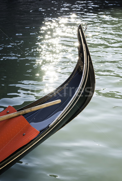 [[stock_photo]]: Anciens · gondole · Venise · noir · eau