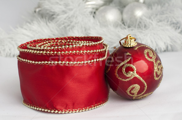 Christmas motifs with balls and chains Stock photo © deyangeorgiev