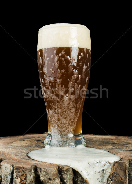 Bier mug weiß isoliert Licht Stock foto © deyangeorgiev