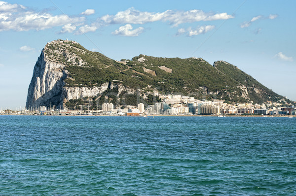 Rock gibraltar mer eau ville paysage [[stock_photo]] © deyangeorgiev