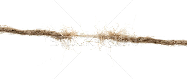 Zerrissen Seil natürlichen Textur Sicherheit helfen Stock foto © deyangeorgiev