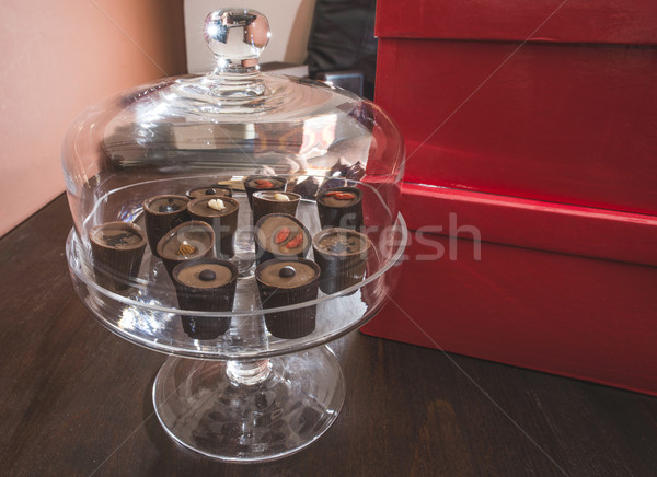 Luxueus glas schotel snoep Bulgarije Stockfoto © deyangeorgiev