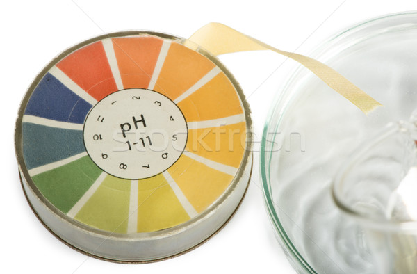 Litmus paper and beaker Stock photo © deyangeorgiev