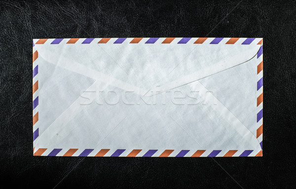 Preto vintage envelope vermelho azul linhas Foto stock © deyangeorgiev